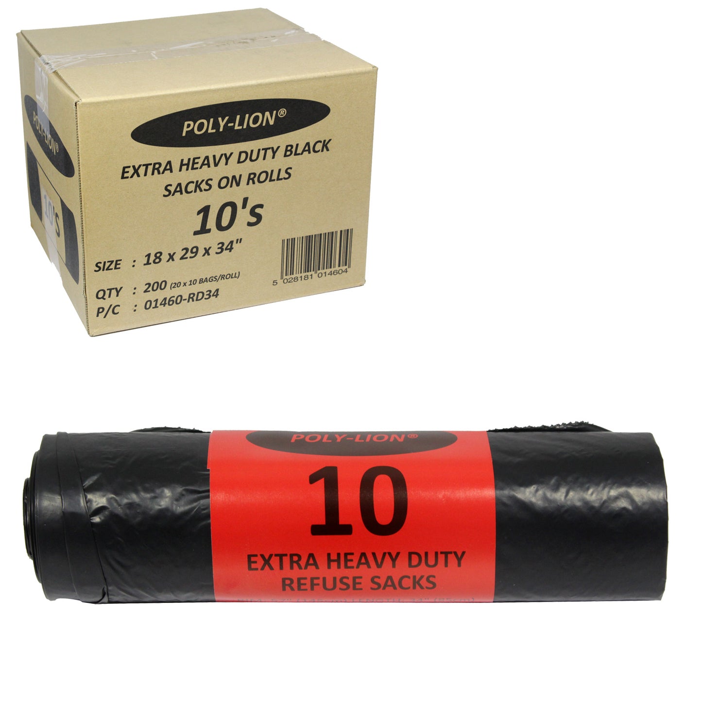 Bin Bags Poly Lion (10's)