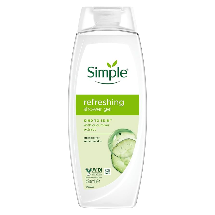 Simple Kind To Skin Refreshing Shower Gel Body Wash 675ml
