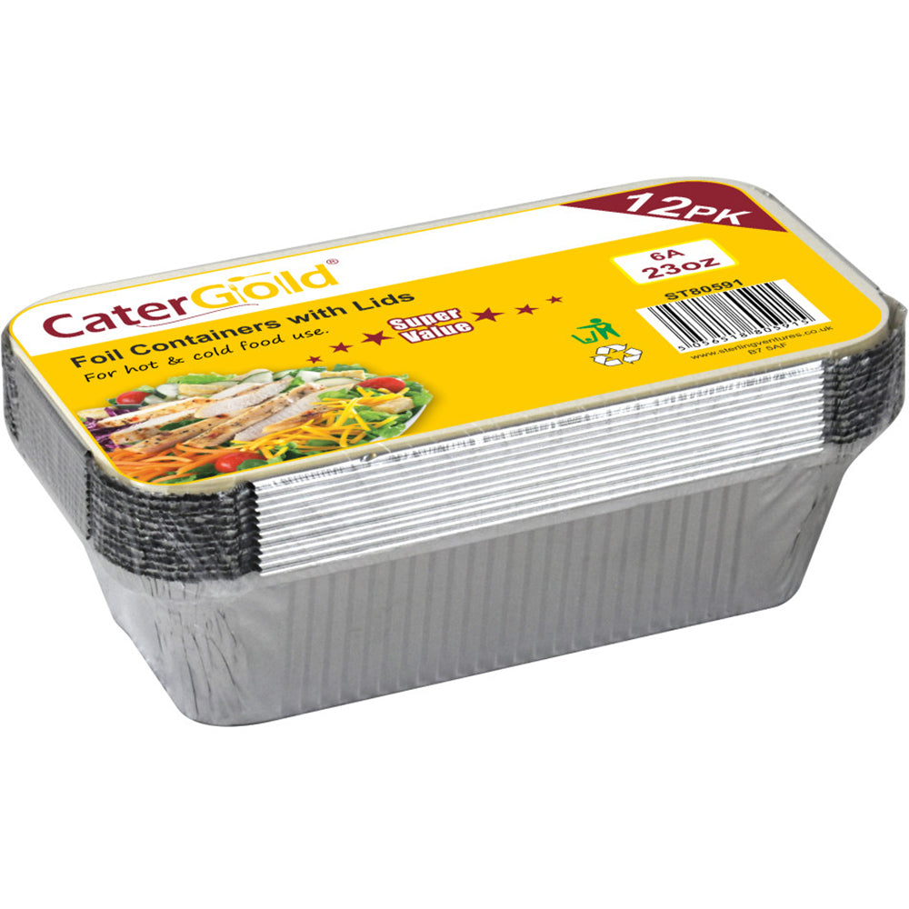 Aluminium Containers Long 5pk