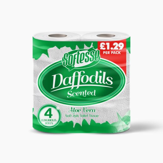 Daffodils 4pk Toilet Rolls £1.29