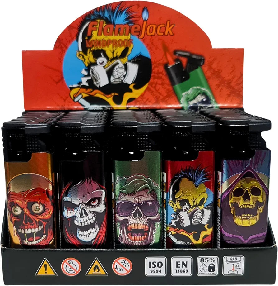 Printed Windproof Lighters 25pk