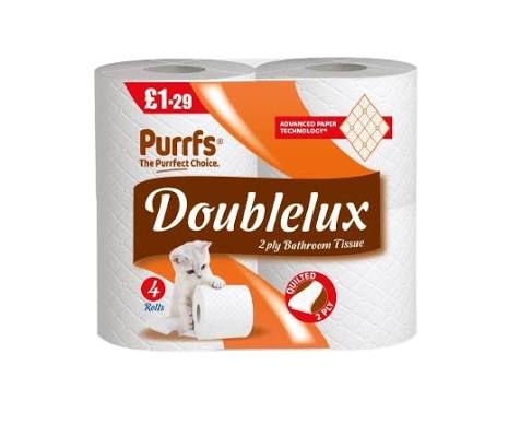 Doublelux 4pk Toilet Rolls £1.29
