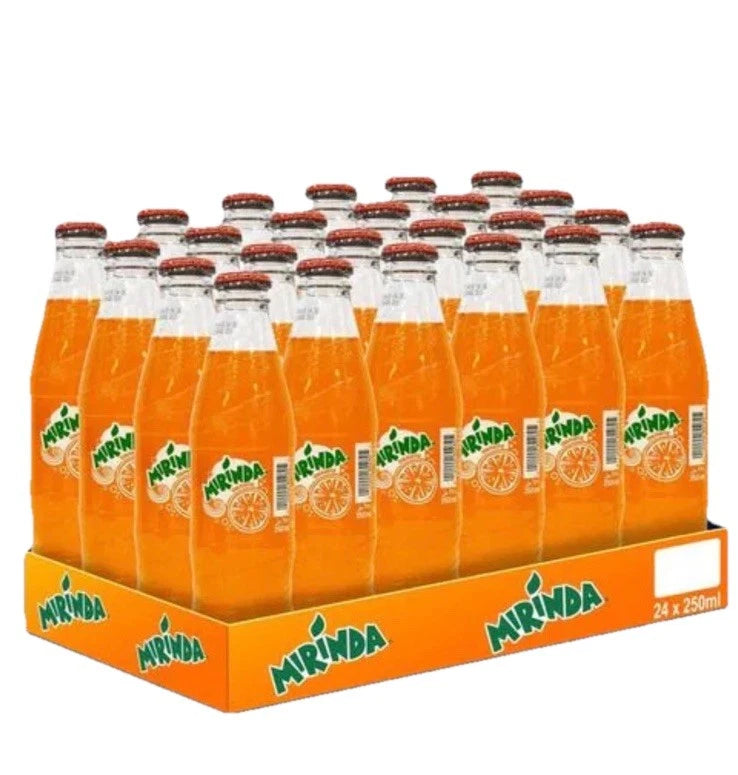 Mirinda Carbonated Orange Soft Drink 250ml x 24 Pieces