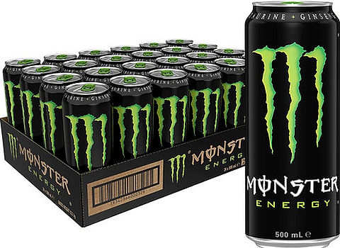 Monster Energy Drink, Green, Original, 16 Ounce 3 Cases of 24 Cans