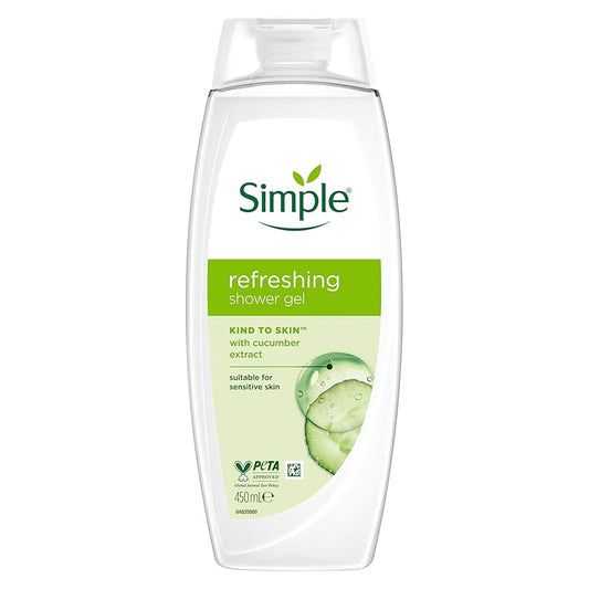Simple Kind To Skin Refreshing Shower Gel Body Wash 675ml