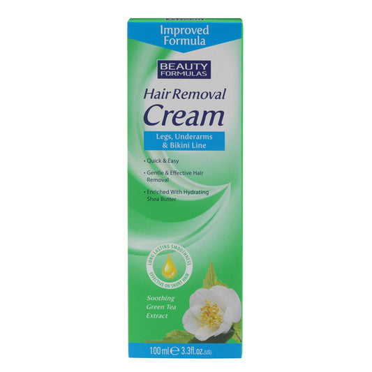 Beauty Formulas Soothing Green Tea Hair Removal Cream 110ml