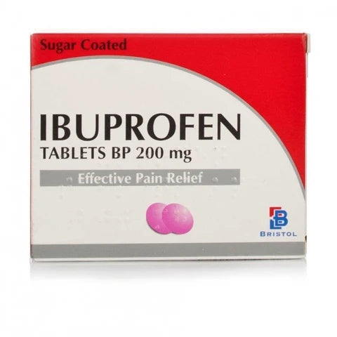 Bristol Ibuprofen Sugar Coated 16 Pink Tablets