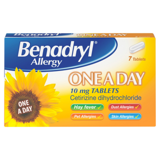 Benadryl Allergy One A Day 10mg Tablets