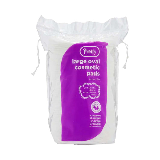 Pretty Large Oval Cosmetic Pads - Pack of 50