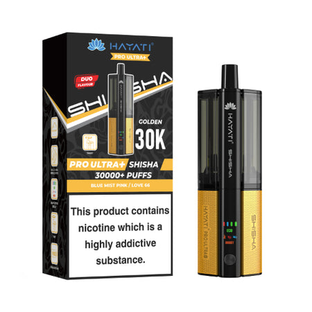 Hayati Pro Ultra Plus Shisha 30000 Prefilled Pod Kit Blue Mist Pink / Love 66