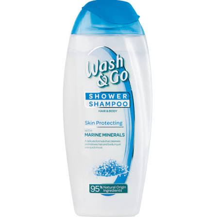 WASH AND GO SHOWER & SHAMPOO SKIN PROTECTING