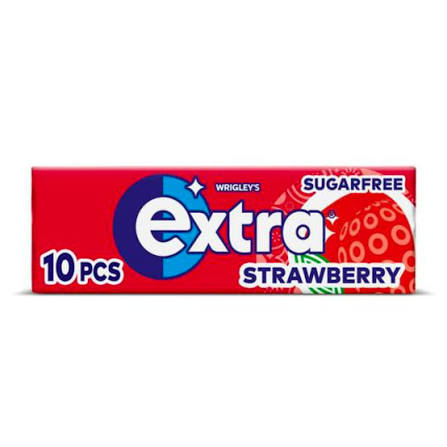 EXTRA WRIGLEYS GUM STRAWBERRY 10PCS