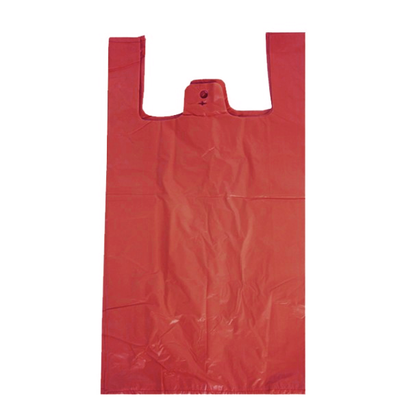Red medium carrier bags