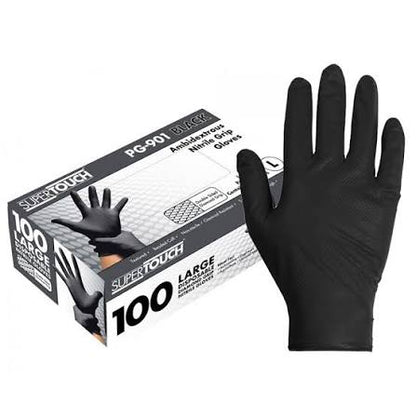 Black & Blue Nitrile Gloves