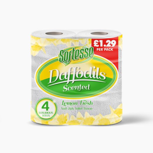 Daffodils 4pk Toilet Rolls £1.29