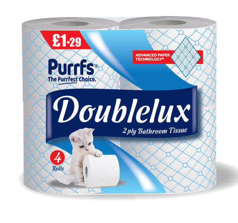 Doublelux 4pk Toilet Rolls £1.29