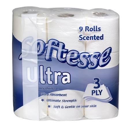 Softesse Ultra 3ply 9pk Toilet Rolls
