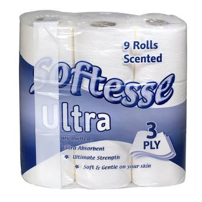 Softesse Ultra 3ply 9pk Toilet Rolls