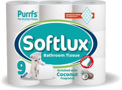 Purffs Softlux 3ply 9pk Toilet Rolls