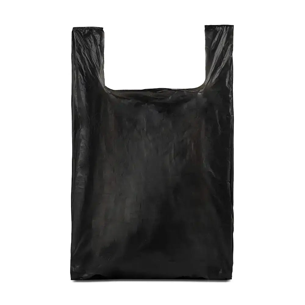 Black medium carrier bags