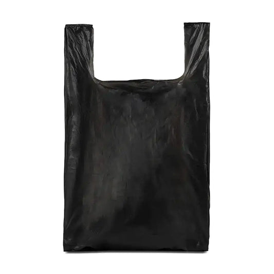 Black medium carrier bags