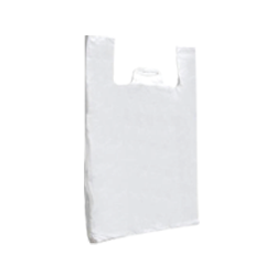 White medium carrier bags