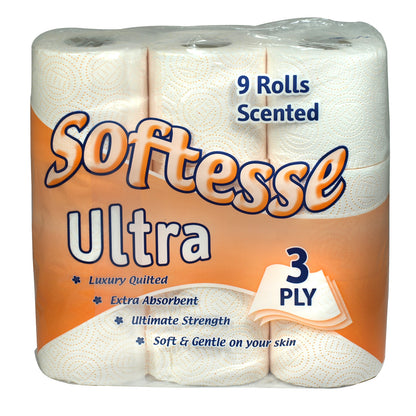 Softesse Ultra 3ply 9pk Toilet Rolls