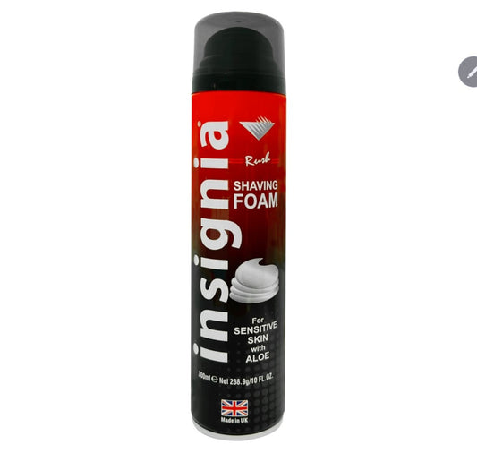 Insignia Rush Shaving Foam, For Sensitive Skin With Aloe, 400ml